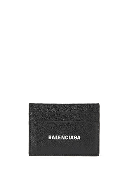 Black & White Men's Leather Card Holder