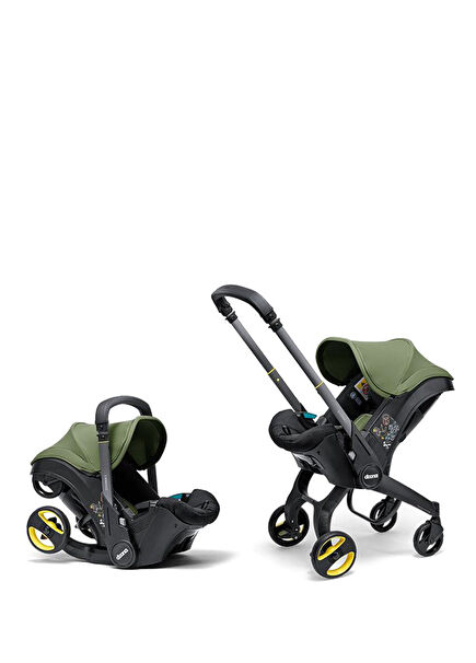 Gr 0 i-Size Baby Lap Car Seat with Wheels That Turns Into a Stroller