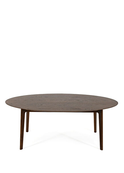 Henlow Dark Oak Oval Dining Table