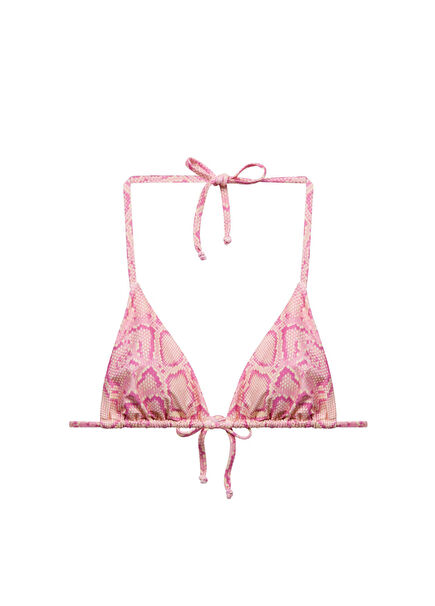 Dare To Rare Pembe Desenli Kadın Bikini Üstü