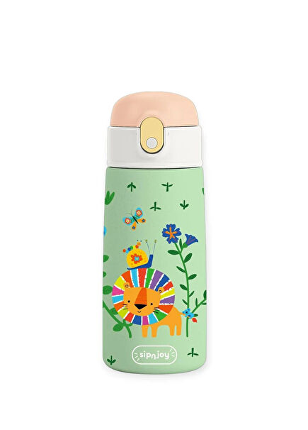 SipSquad Lively Roar Çelik Çocuk Suluk Termos 480 ml 