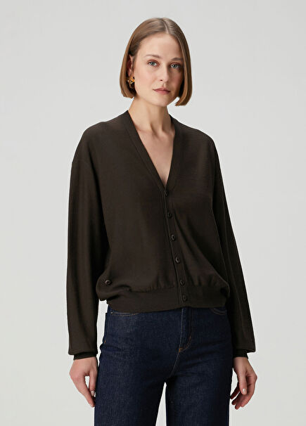 Kahverengi Yün Hırka