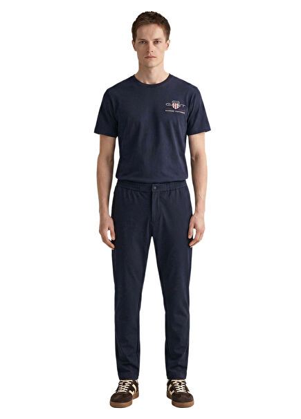Lacivert Regular Fit Erkek Smart Jogger Pantolon