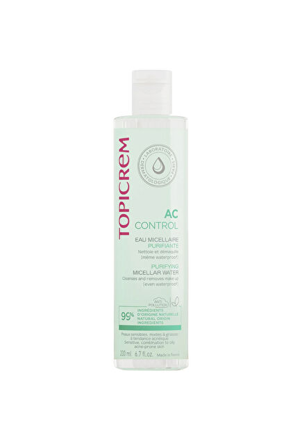 Topicrem AC Purifying Micellar Water Yüz ve Makyaj Temizleme Suyu 200 ml