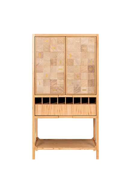 Noah Natural Oak Bar Cabinet
