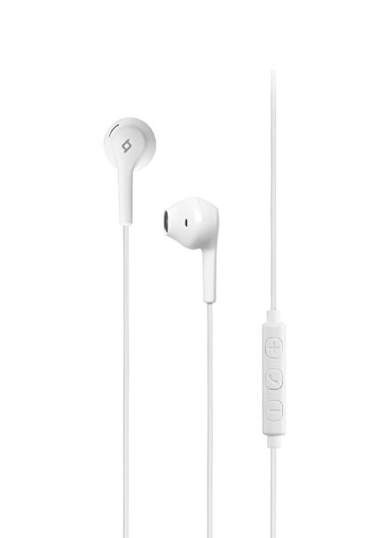 Rio White Control and Microphone In-Ear Headphones