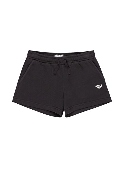 Surf Feeling Terry Black Girl Sports Shorts