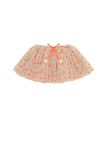 Rainbow Yıldız Baskılı Kız Çocuk Tütü