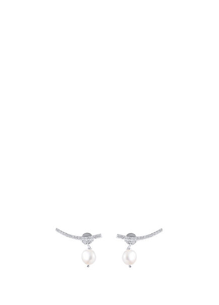 Sandy İnci 925 Ayar Gümüş Kadın Küpe