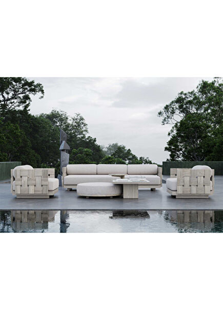 Dune Ash Beige Living Room Set