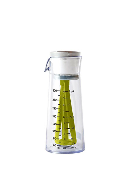 Glass Salad Dressing Shaker Mixer