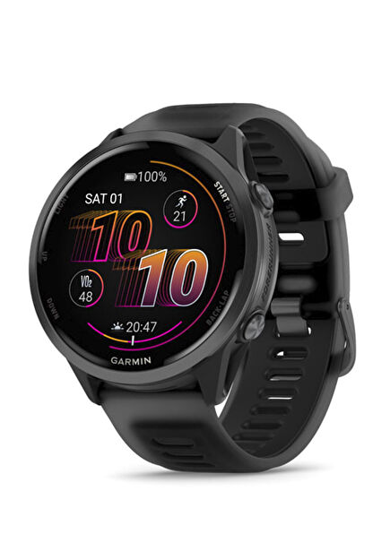 Forerunner 570 47mm Slate Grey Black Silicone Strap Smartwatch