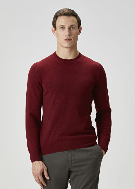 Koyu Kırmızı Kaşmir Triko