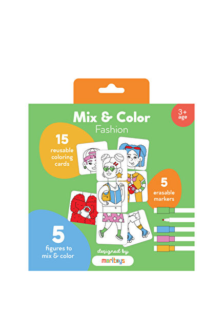 Mix Color Karıştır Renklendir Moda Puzzle Boyama Seti