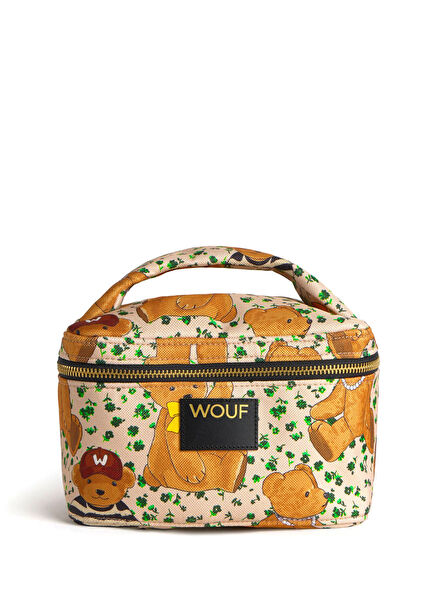 Cute Patterned Round Makeup Bag