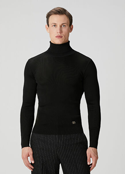 Black Turtleneck Sweater