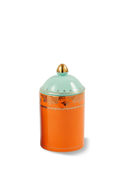 Grandpa Jars Orange Porcelain Jar