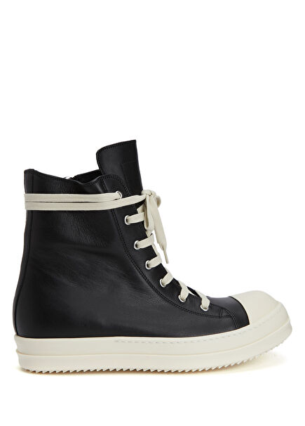 Black Men's Leather Sneakers