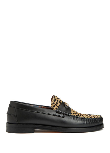 Roman Black Men's Leather Loafer