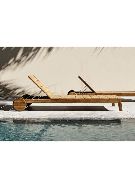 Harrison Teak Chaise Lounge