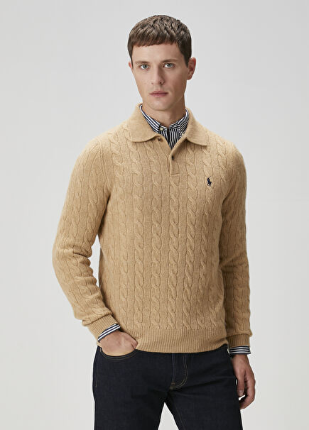 Brown Polo Wool Sweater