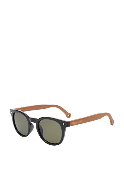 Cal Blc Pgn Organic Bamboo Multi-Color Unisex Sunglasses