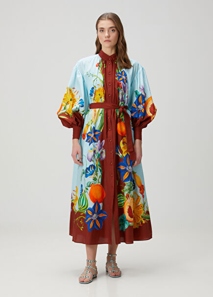 Dahlia Print Maxi Dress