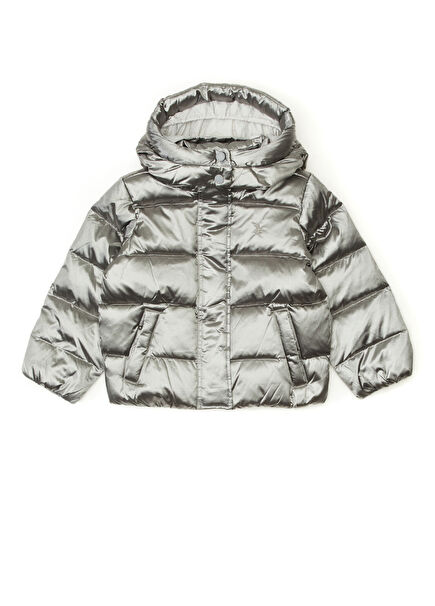 Gri Kız Çocuk Mont