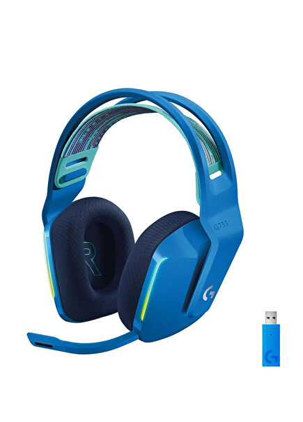 G G733 Lightspeed Mavi Kablosuz RGB Oyuncu Kulaklığı 981-000943