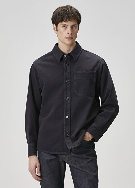 Navy Blue Overshirt