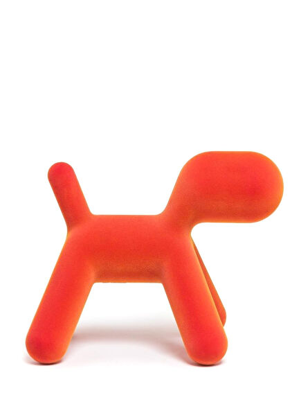 Puppy Medium Orange Dog Statue