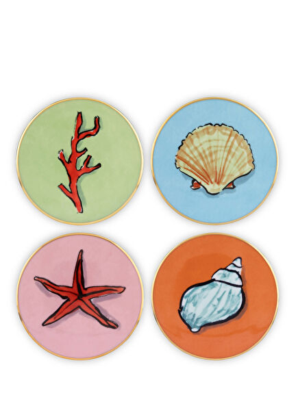 Il Viaggio Di Nettuno 4'lü Bardak Altlığı