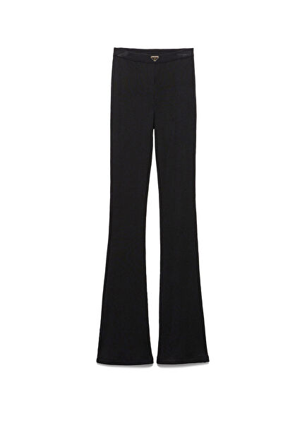 Black Jersey and Cotton Jersey Women's Trousers