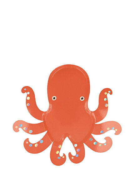 Ahtapot Figürlü 8'li Tabak