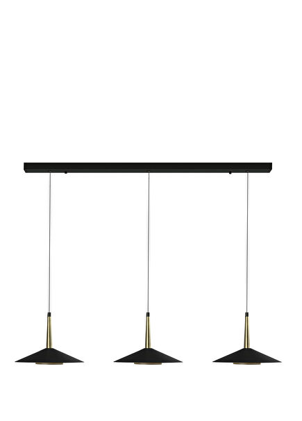 Orion Bronz Detaylı 3'lü Dikdörtgen Sarkıt