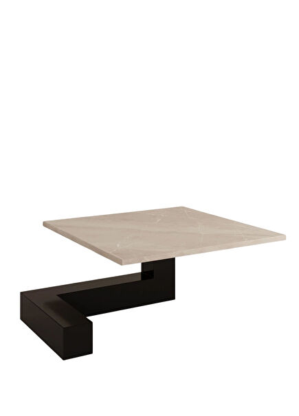 De Stijl Mermer Tablalı Alçak L Orta Sehpa