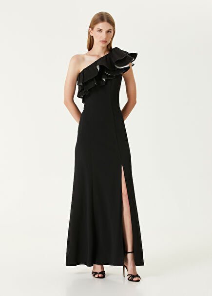 Roni Black Maxi Evening Dress