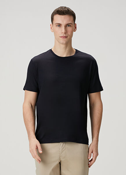 Lacivert Yün T-shirt