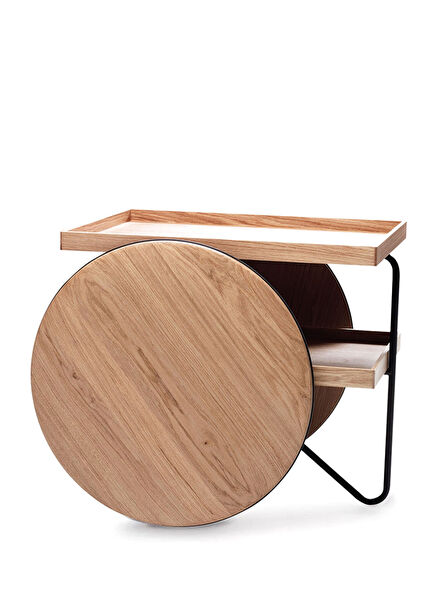 Horm Casamania Light Brown Oak Serving Trolley