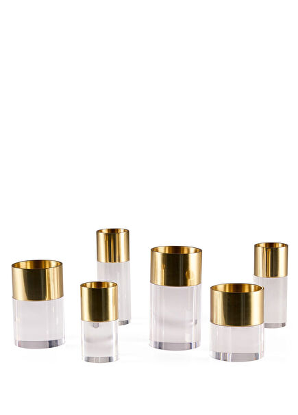 Jacques Clear Candle Holder