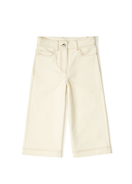 Beige Girls' Pants