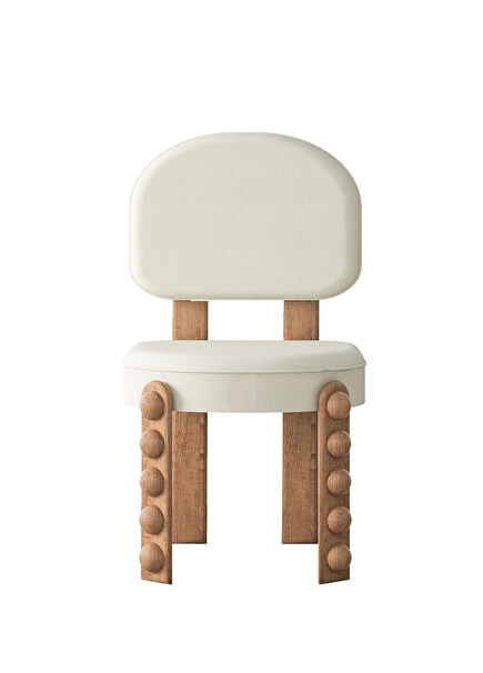 Loc Natural Wooden Dining Room Chair 50 x 45 cm