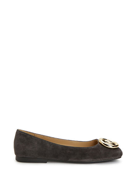 Milan Dark Brown Leather Ballet Flats