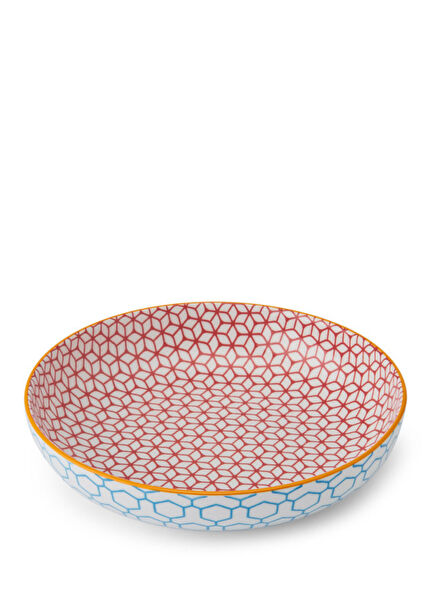 Glazed Colorful Patterned Ceramic Bowl Bowl 21