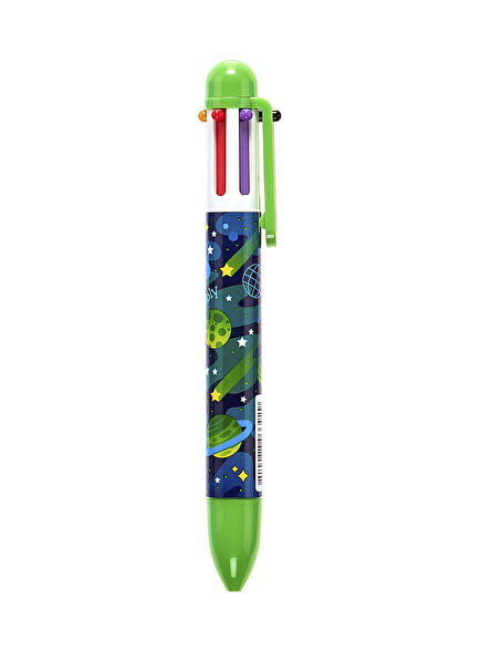 Astronaut 6 Color Green Ballpoint Pen
