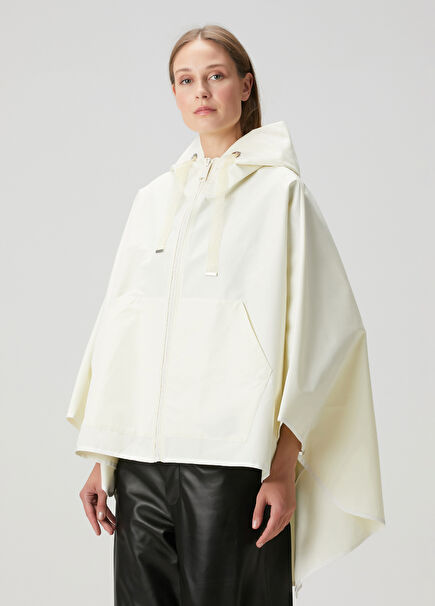 Cream Hooded Jacket