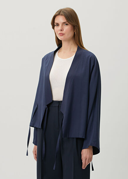 Navy Blue Kimono Jacket