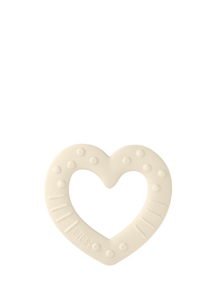 Baby Bitie Heart Ivory Silicone Teether
