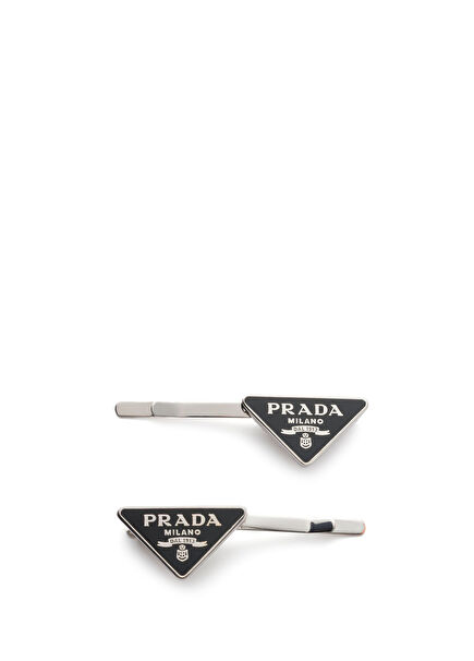 Siyah Metal 2'li Kadın Toka