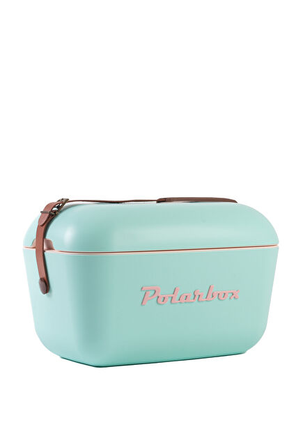 Deri Kayışlı Turkuaz-Pembe Soğuk ve Sıcak Tutucu Thermo Çanta 12 lt